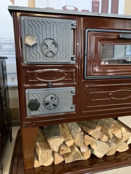Печь-кухня на дровах с духовкой EK-4012 4012 фото