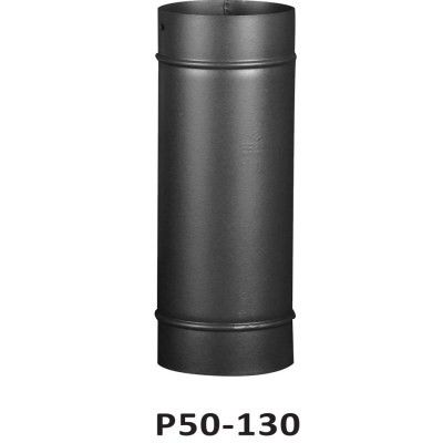 Труба димохідна P50-130 50см/13см коричнева/чорна P50-130 фото